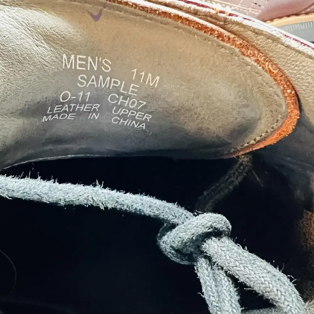Sperry Shoes Mens 11 Brown Leather Top Sider Gold Cup Wingtip Oxford Brogue